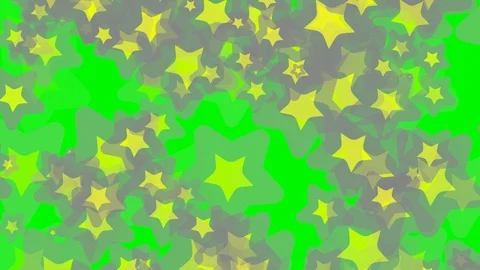 Green background with moving stars Video stock 113534113