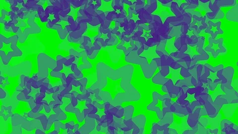 Green background with moving stars Video stock 113534690