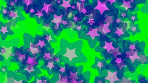 Green background with moving stars Stock Footage 113537175