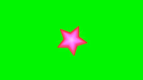 Green background with moving stars Stock Footage 120158680