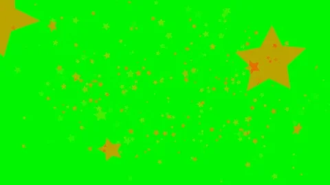 Green background with moving stars Stock Footage 122551868
