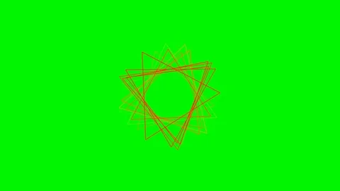 Green background with moving triangle lines Stock Footage 114104613