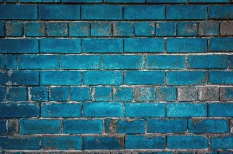 The green background of the old bricks. Stock Photos