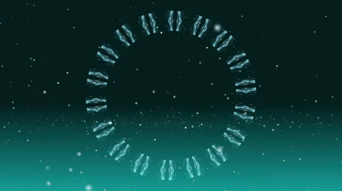 Green background, particle element, loop Stock Footage 42529447