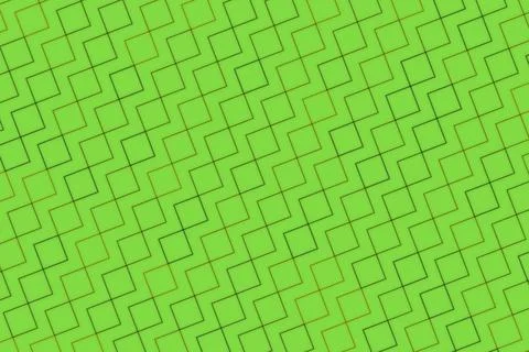 Green background with pattern of squares and lines Stock Illustration