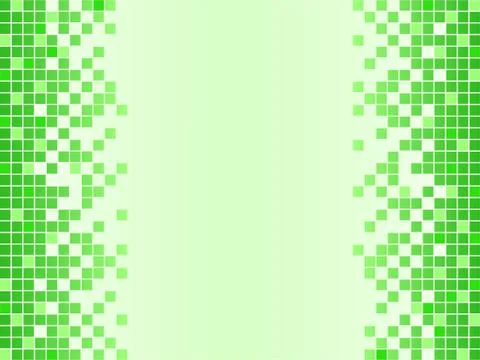 Green background with pixels Stock Illustration