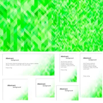 Green background plus banner Stock Illustration