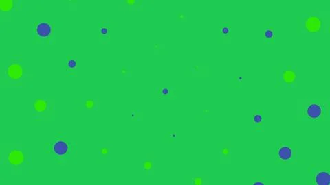 Green background with purple and light green polka dots Stock Illustration