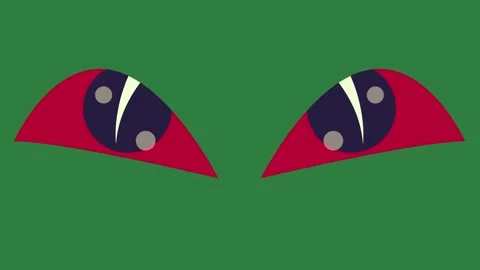 A green background with red and blue eyes screen line green screen design Stock-Footage 335146914