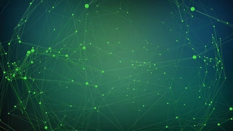 Green background with rotating plexus Stockbeeldmateriaal 103856549