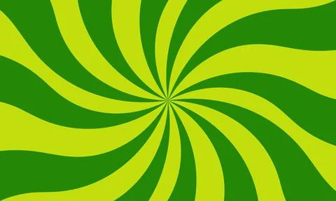 Green background with rounded light rays Stock-Illustration