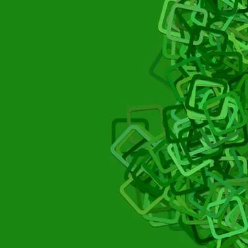 Green background from rounded square frames 스톡 일러스트