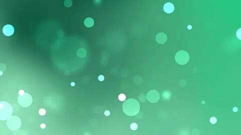 Green background with scattered light blue and white circles suitable background Stock Footage 317662923