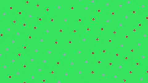 Green background with scattered red and purple polka dots 스톡 일러스트