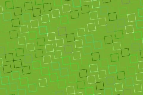 Green background with scattered white and black square outlines 스톡 일러스트