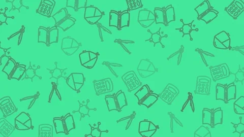 Green background with science and education elements. Stock Footage 319218278