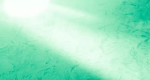 Green background shadow light overlay blur nature on cment floor wall Foto stock