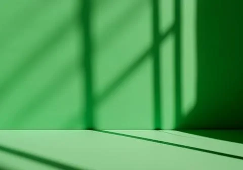 Green background with shadow Stock Photos