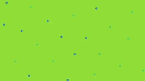 Green background with small blue and light green dots pattern Stock Illustration