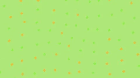 Green background with small orange and yellow confetti dots イラスト素材
