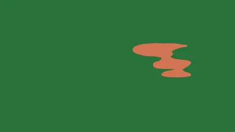 A green background with small orange dot and white border screen red on it Видео 335122438