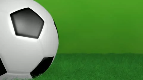 Green background with soccer ball loop 스톡 동영상 10921077