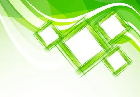Green background with squares Stock Illustration