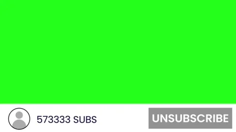 Green Background With A Subscribe Button Video stock 303449796