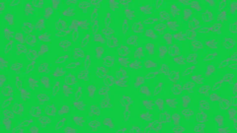 Green background with subtle abstract grey leaf pattern motion graphic Stock-Footage 343551369
