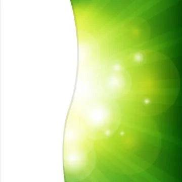 Green background with sunburst Stock Illustration