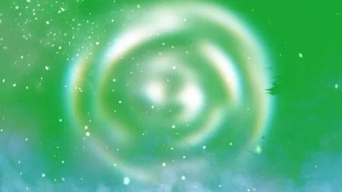 Green background with swirling white Stock Footage 338239277