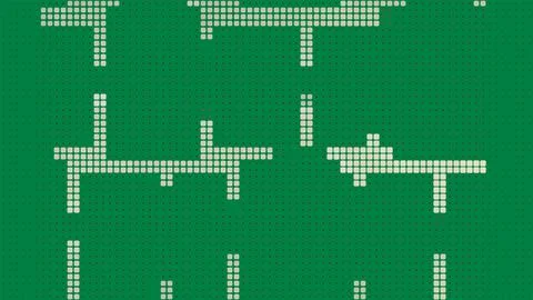 Green background texture. Square geometric shapes mosaic style. Grunge style. Stock Illustration