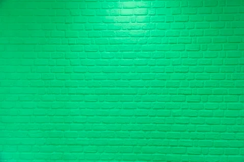 Green background texture wall brick pattern abstract Stock Photos