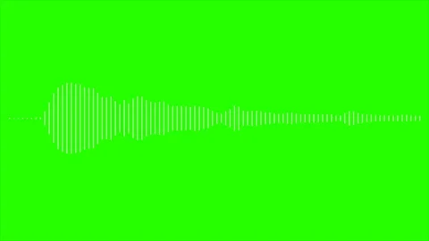Green background with thin white equalizer on it Stock Footage 294263623