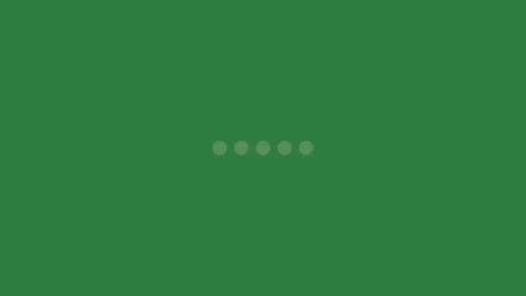 A green background with three circles and screen black dot on it an image of Video stock 335130195