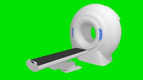 On a green background for the tomography unit appears. Stock Footage 64453549