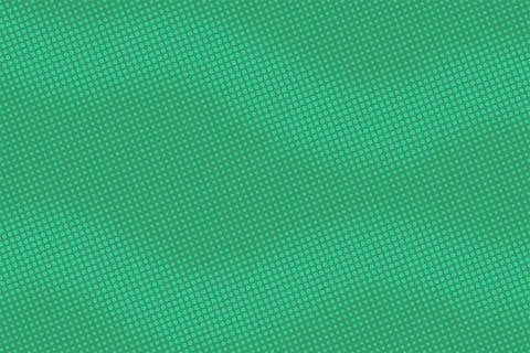 Green background with wave halftone pattern. Retro pop art texture. Stock Illustration