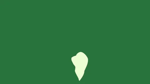 A green background with white arrow and silhouette of horse flower on it spots Видео 335122563