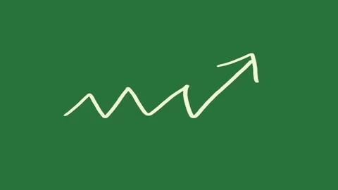 A green background with white arrow in the middle and on it writing green Video stock 335131818
