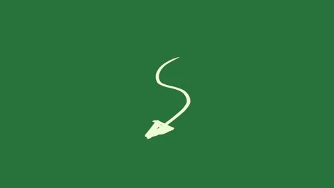 A green background with white arrow in the middle and on it pipe outline of Видео 335131840