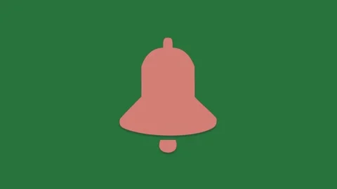 A green background with white border and red heart on bell pink screen an Видео 335063982