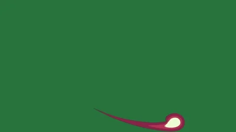 A green background with white border and red curved object on screen heart it Video stock 335065448