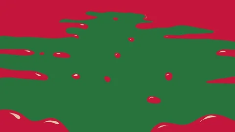 A green background with white border and red pepper on piece of paper an image Видео 335066196