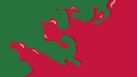 A green background with white border and red map of ireland switzerland square Stock-Footage 335066285
