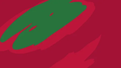 A green background with white border and red black design christmas tree stars Video stock 335066486