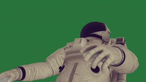 A green background with white border and screen chair man in suit black helmet Vídeo Stock 335091480