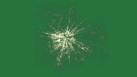 A green background with white border and hand is breaking through screen Vídeo Stock 335122222