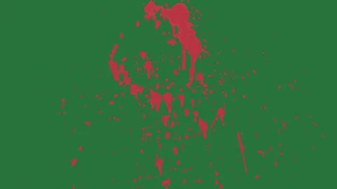 A green background with white border and red heart on screen splash of paint Видео 335122236