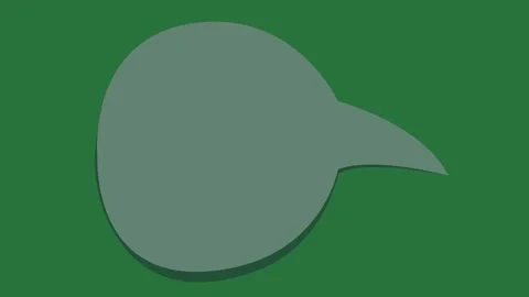 A green background with white border and blue bird on green screen animated Видео 335122248