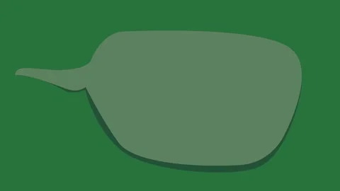 A green background with white border and hat on green screen animated Видео 335122258